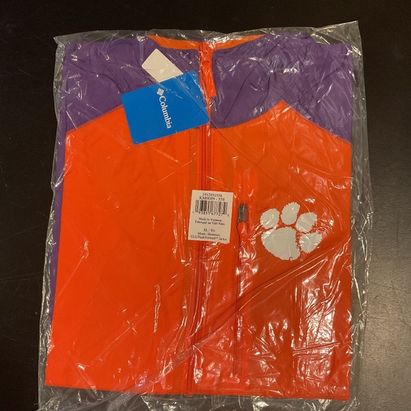 COLUMBIA CLEMSON CLG FLASH FORWARD JACKET XL NEW - Picture 5 of 5